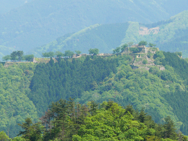 藤和峠から見た竹田城