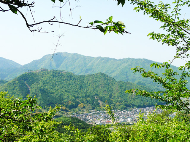 第二展望台から見た竹田城
