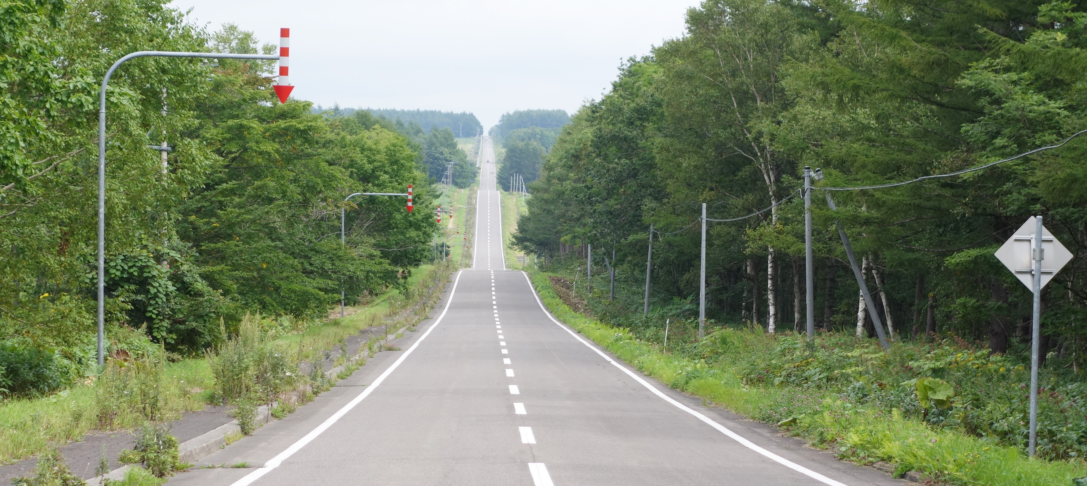 北海道の直線道路