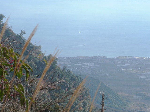 ロープウェイから島原港方向